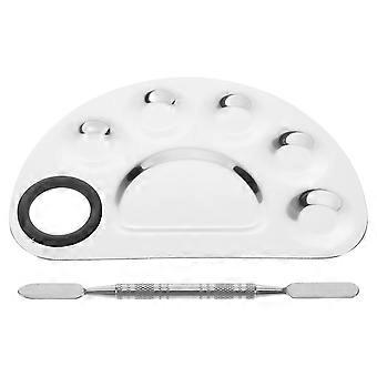 Foundation Spatulas Stainless Steel Makeup Palette for Cosmetic Use 2Pcs