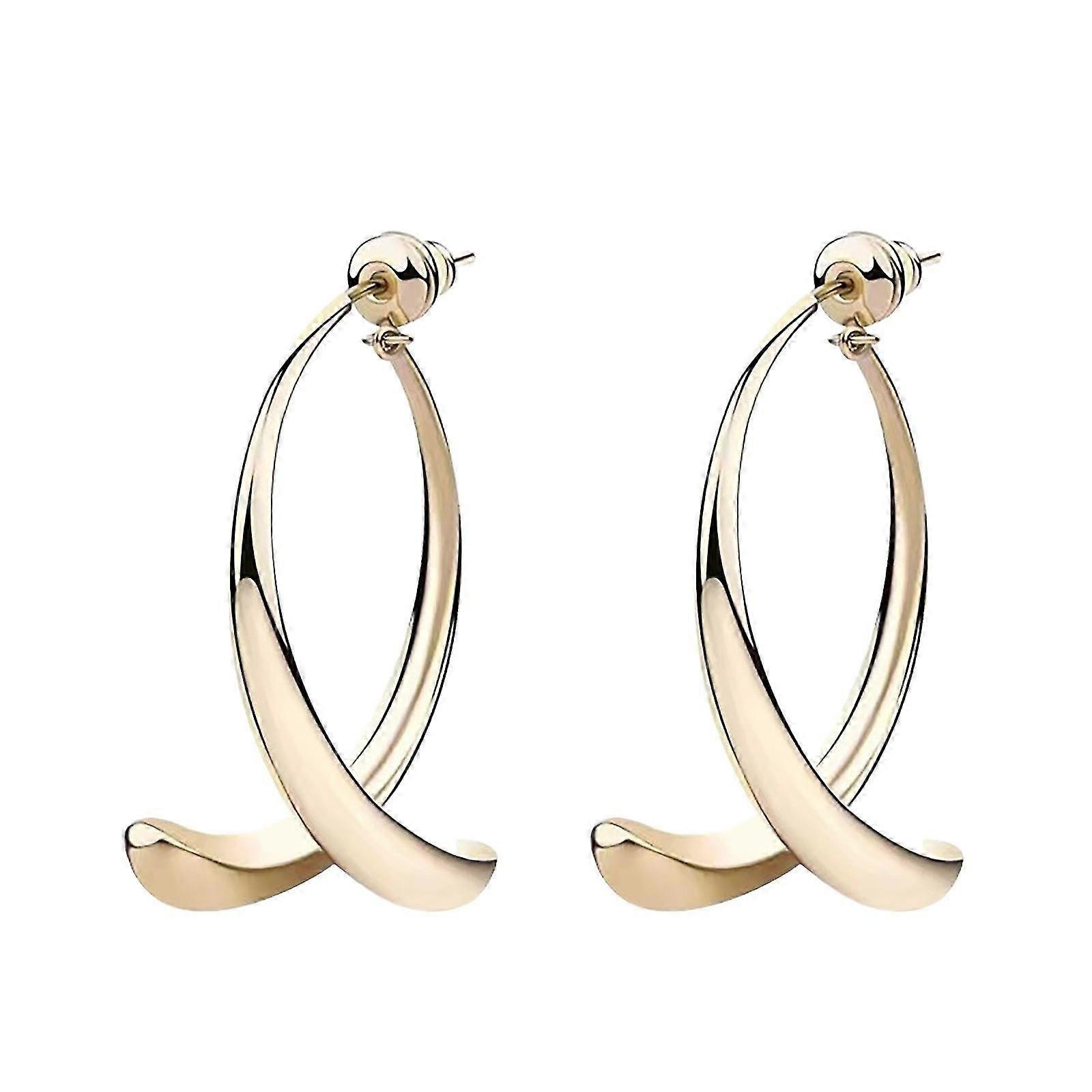 Curved Cold Wind Temperament Earrings