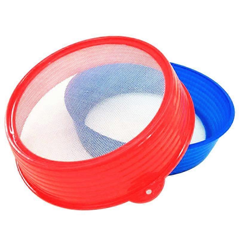 Kitchen Gadgets  Handheld 19Cm Round Shape Plastic Flour Sifter Strainer