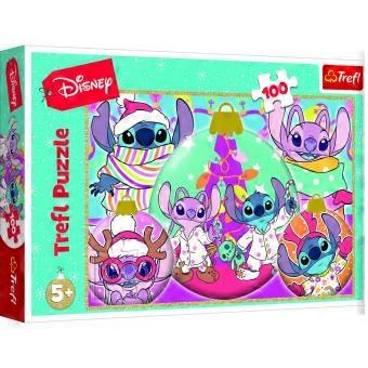 Disney Stitch Weihnachtspuzzle, 100 Teile, 41 x 27,5 cm.