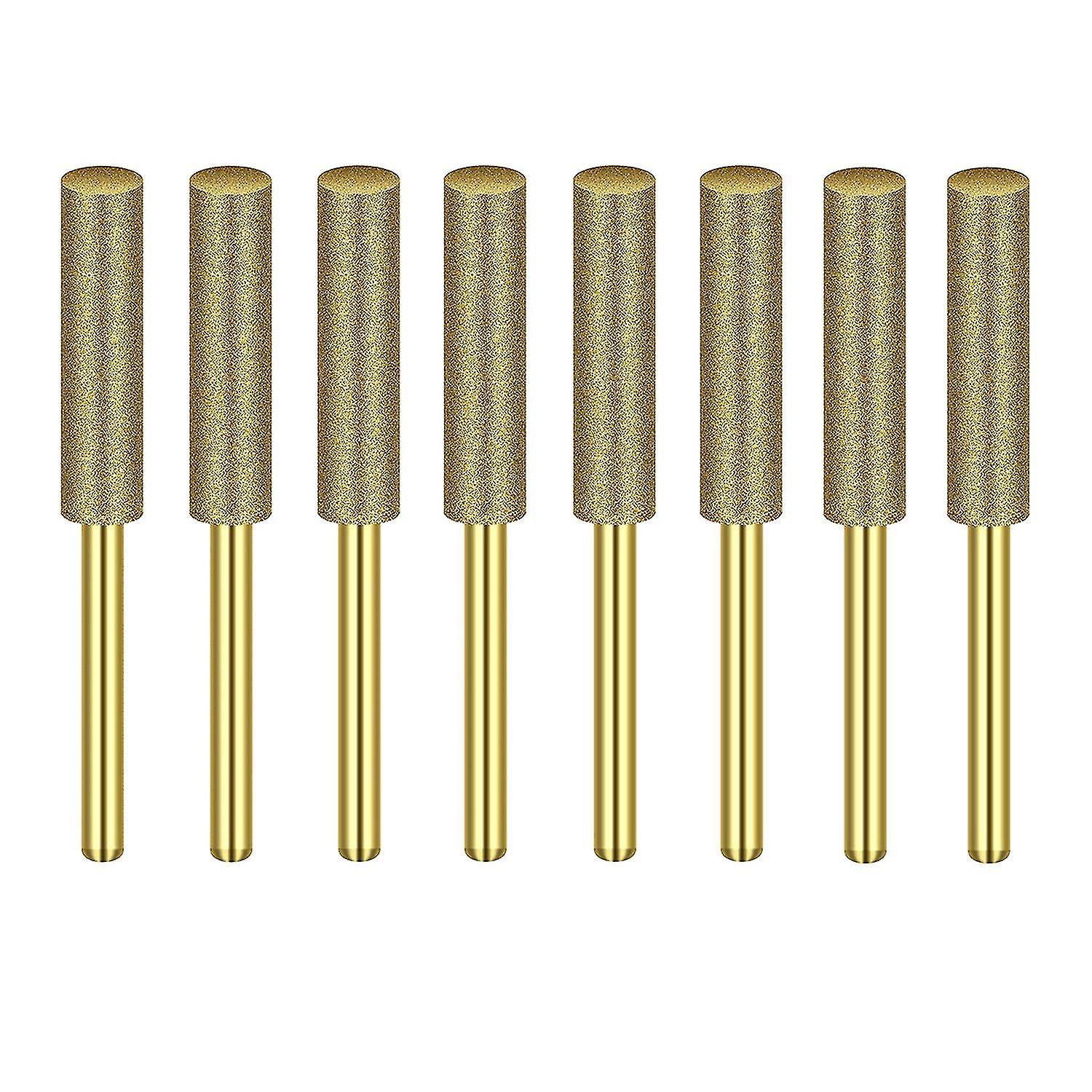 8pcs High Hardness Diamond Chainsaw Sharpener-stone File,diamond Sharpening Wheels Chainsaw File(3/ Wuqx