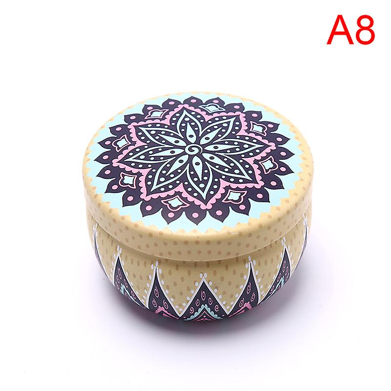 Retro Floral Tin Can Tea Storage Box Candy Gift Case