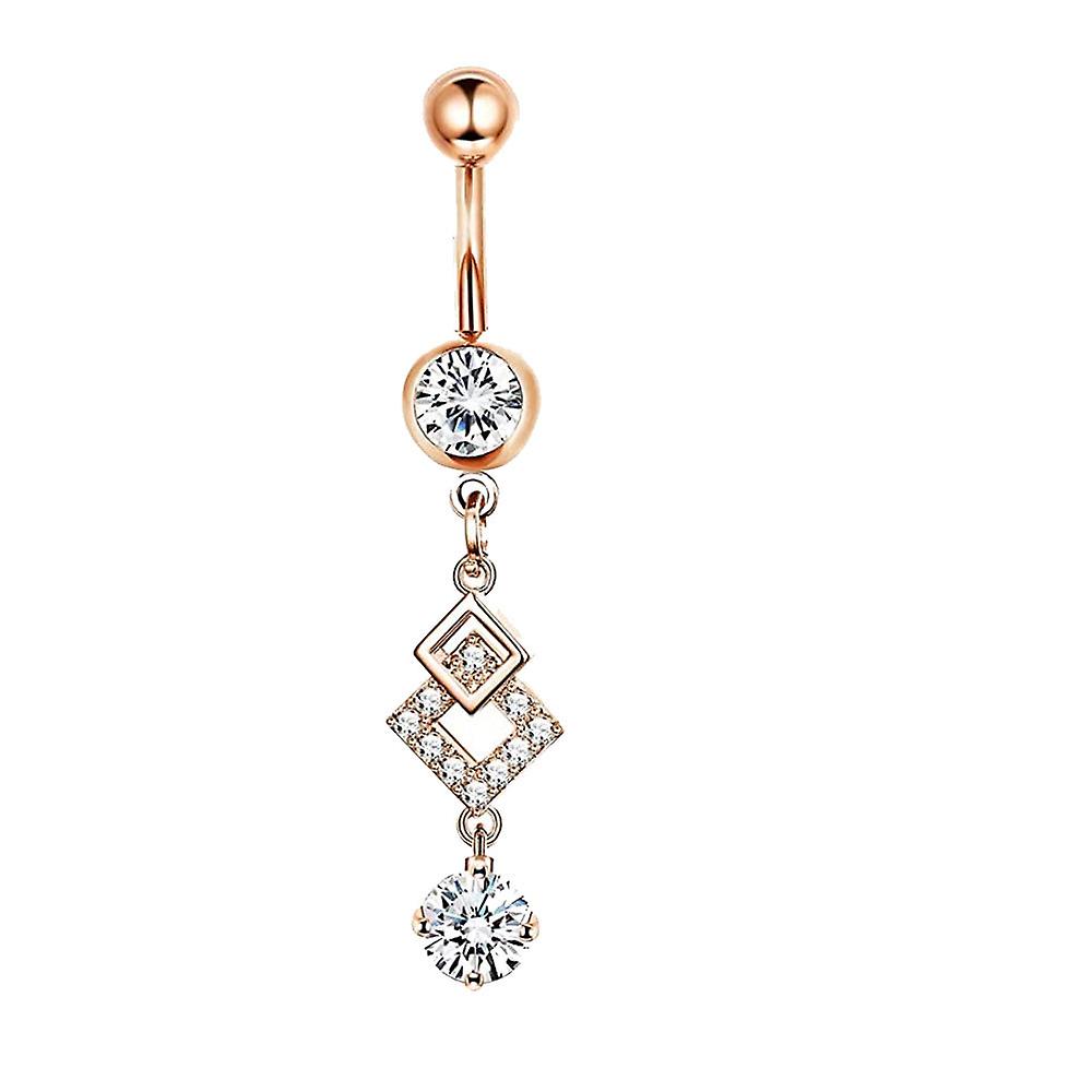 Belly Ring Creative Exquisite Zircon Navel Stud Piercing Jewelry