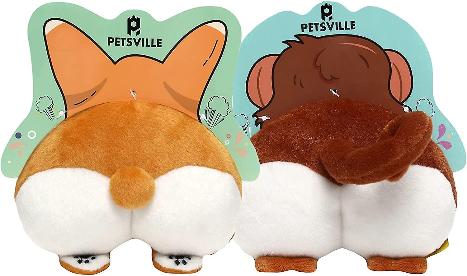 Soft Plush Stuffed Squeaky Chew Toys for Dogs with Cute Animal Design for Chewing and Chasing