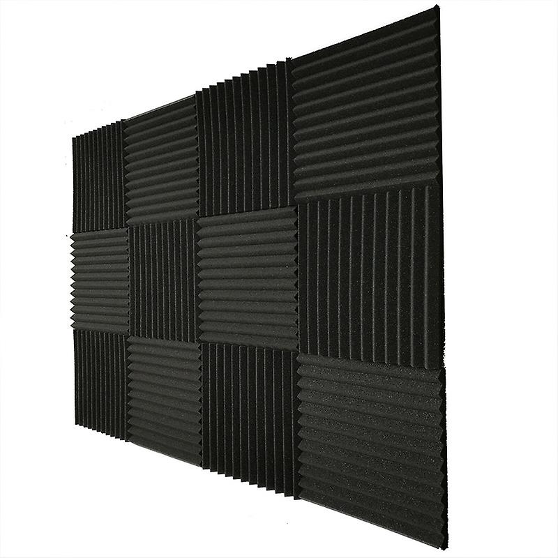 24pcs Acoustic Foam Panels Pyramid 2" X 12" X 12", Soundproofing Foam Noise Cancelling Foam