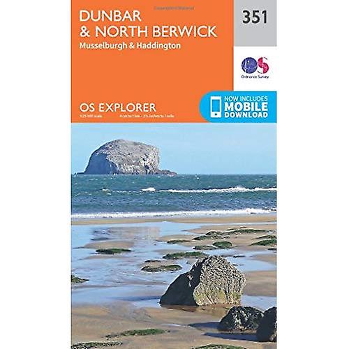 OS Explorer Map (351) Dunbar and North Berwick
