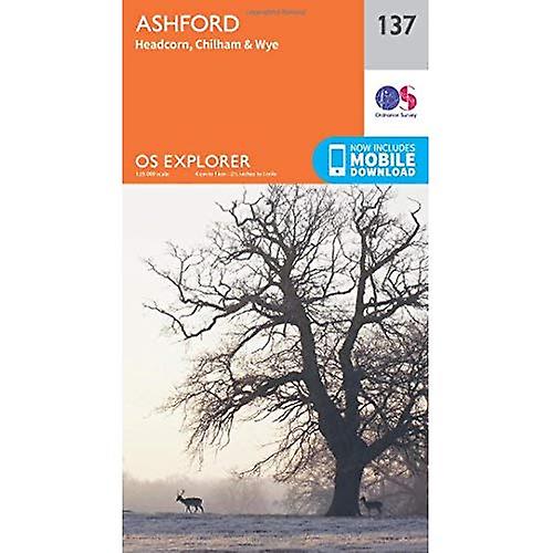 OS Explorer Map (137) Ashford