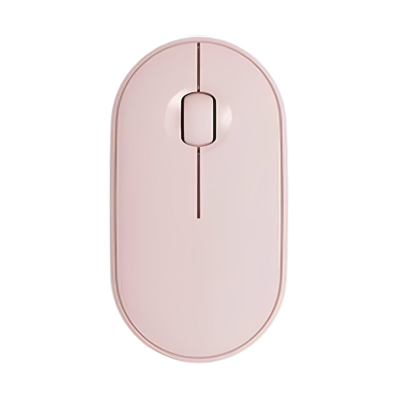 Bluetooth USB Wireless Mouse 1000DPI Portable Rechargeable for Computer Pink