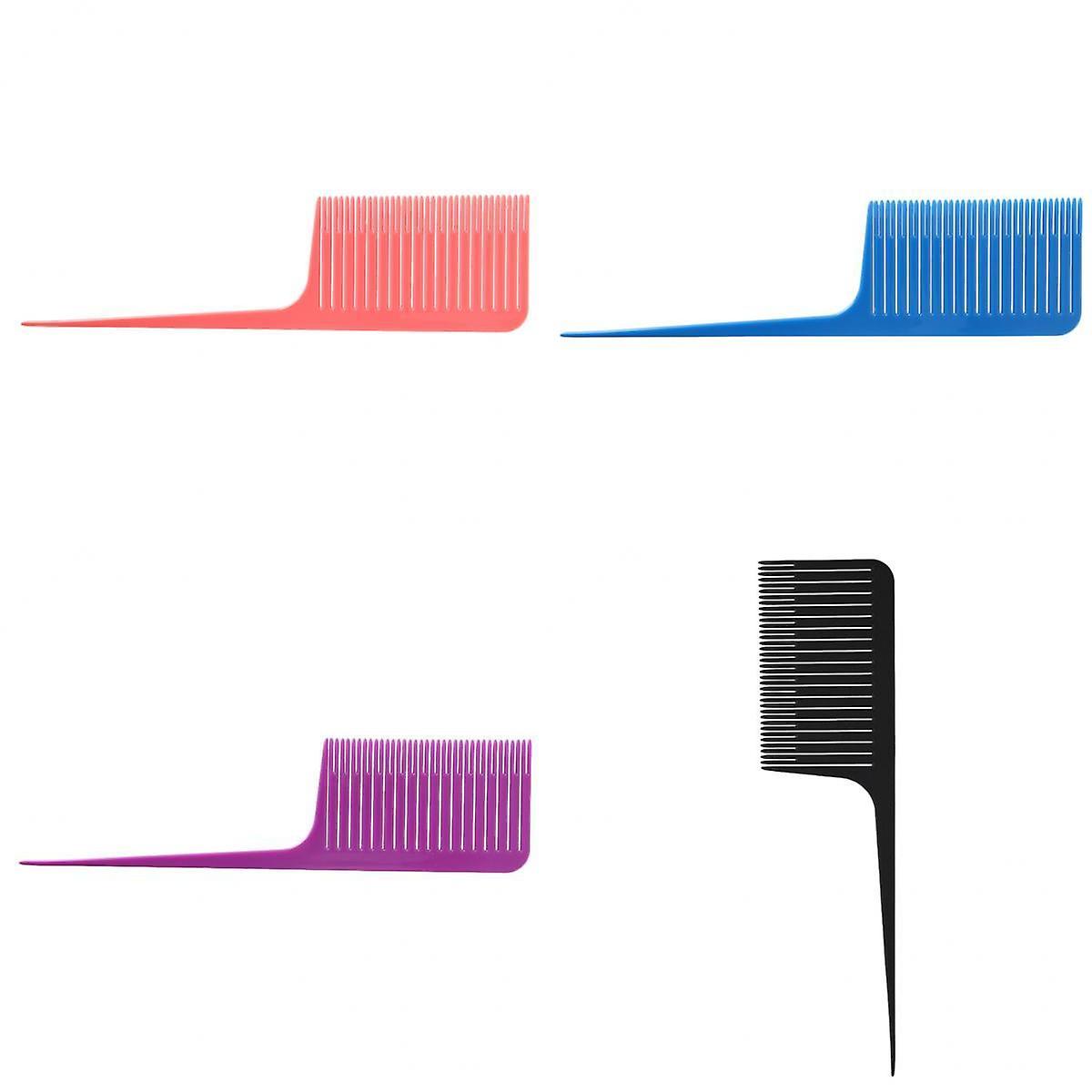 Professional Weaving Highlighting Foiling Hair Coloring Comb 4Pcs