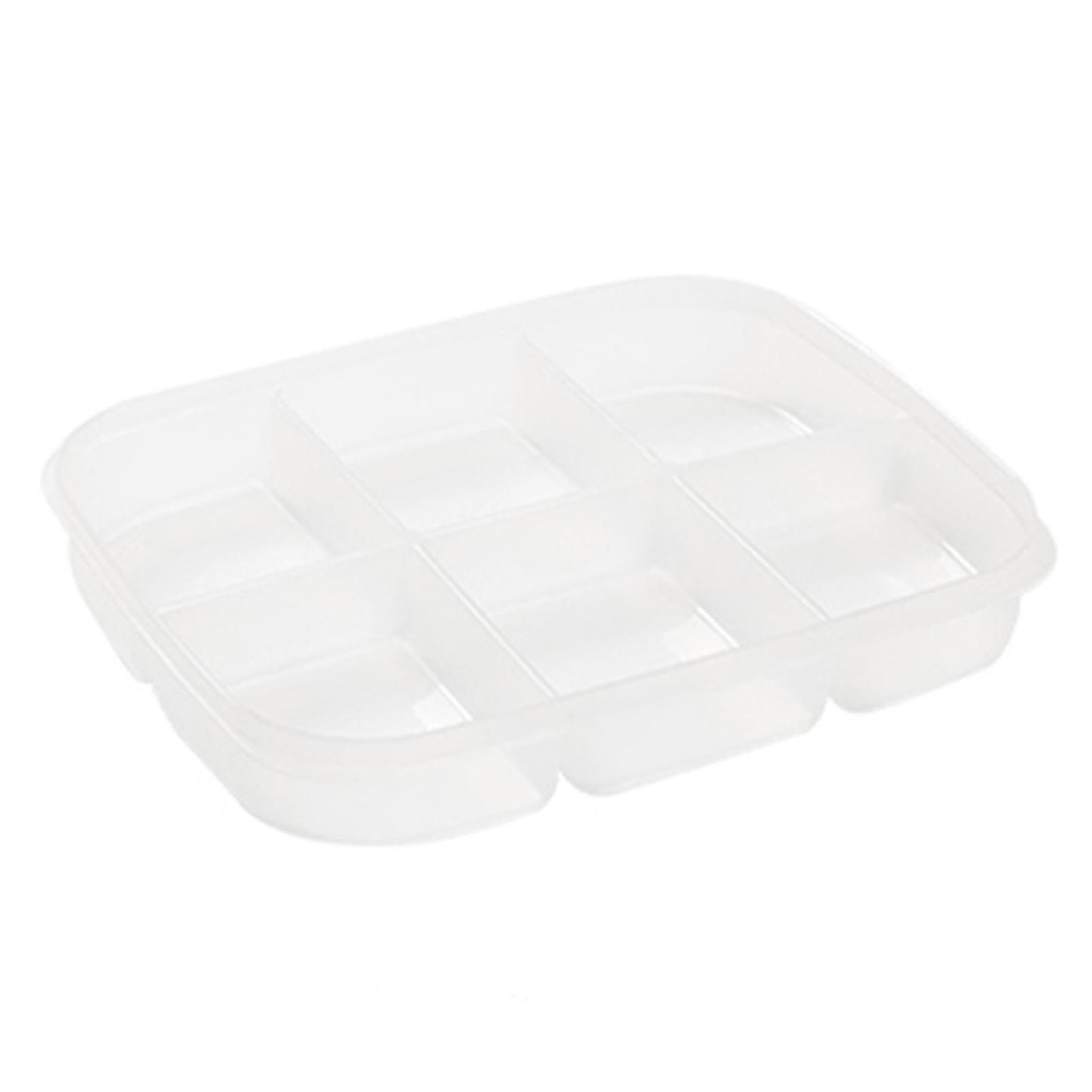 Food Storage Box Large Capacity Multi-compartments Eco-friendly Food Grade Fresh-keeping Transparent Pp Material Fridge Food Container Divided