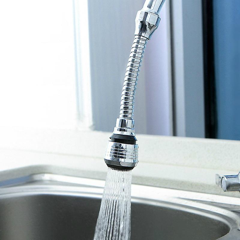Kitchen Faucet Extension 360° Rotating Faucet Aerator 2 Pieces Universal Faucet Extension Nozzle Water Saving Spray Modes Anti-Splash Descaling Access