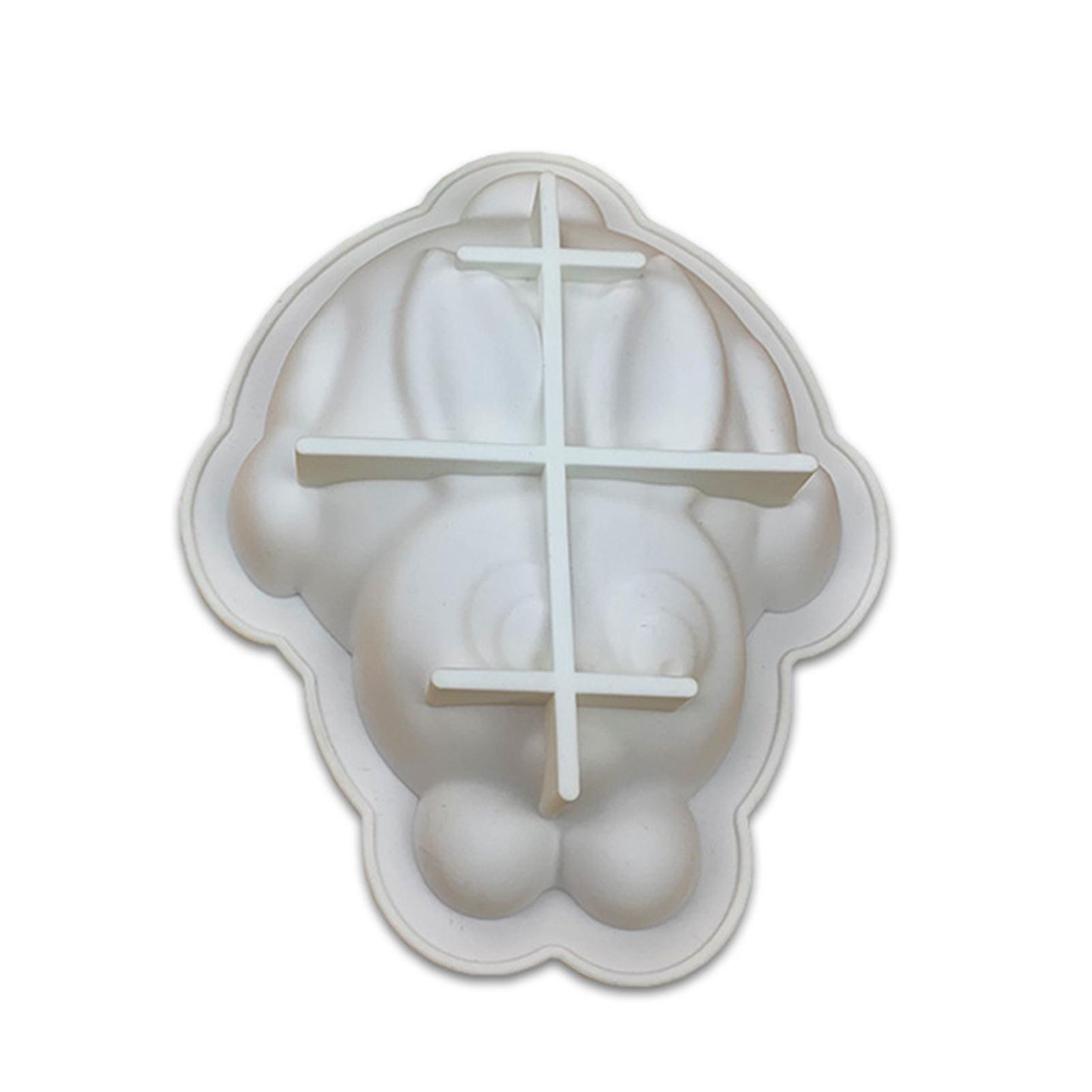 Chocolate Candy Rabbit Shape Silicone Mould Easy To Release And Storage Stencil