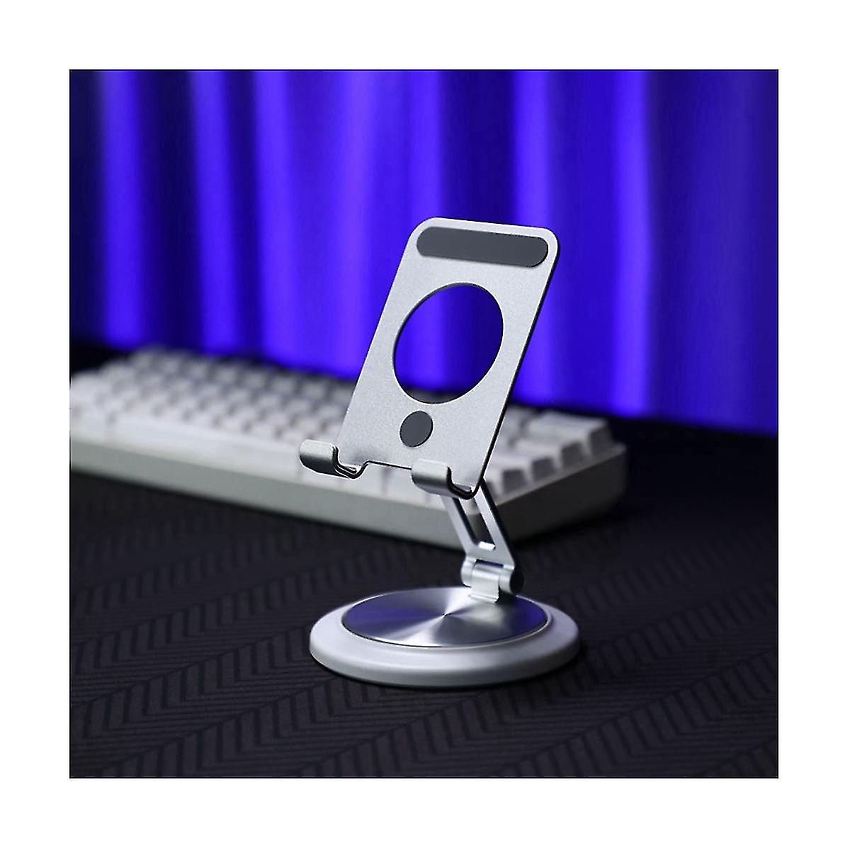 Alliage d’aluminium Cell Phone Tablet Stand Rotating Cell Phone Tablet Universal Desktop Stand, violet