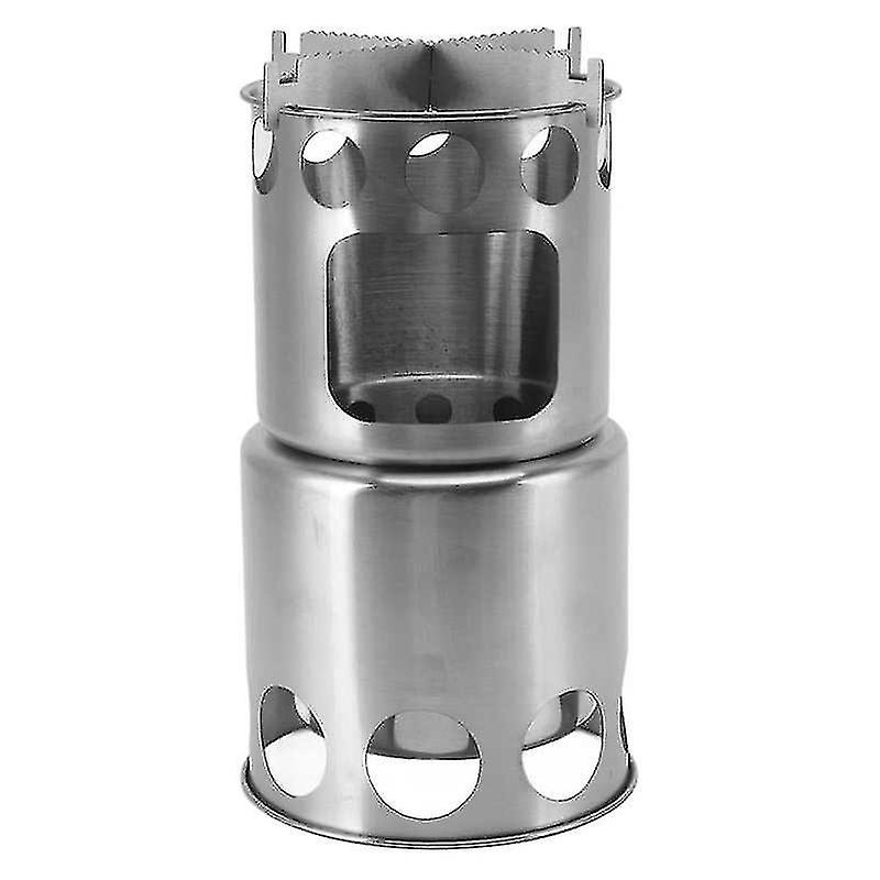 حرق الخشب معسكر موقد الفولاذ المقاوم للصدأ المحمولة موقد لفروع الخشب يترك الصنوبر المخاريط