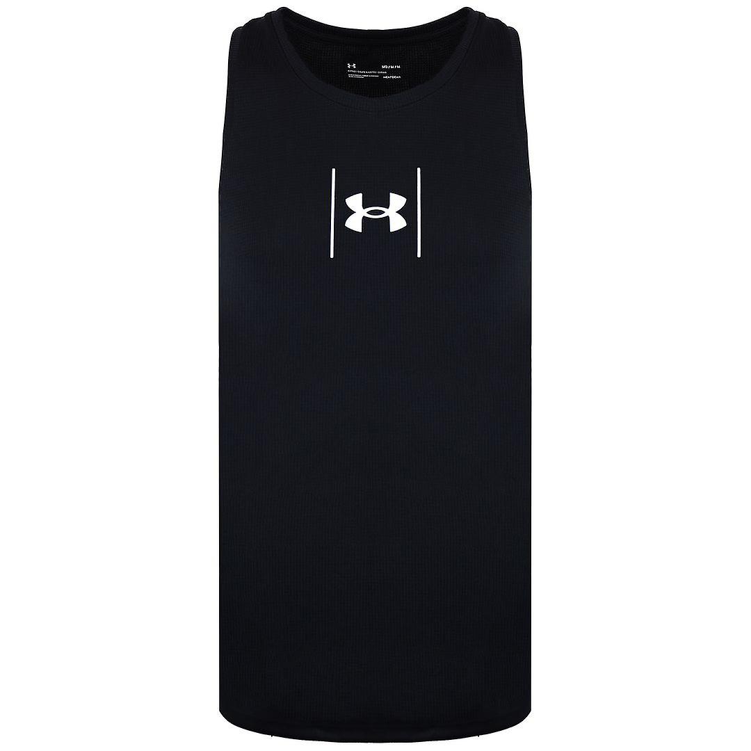 Under Armour Speed Stride Sleeveless Mens Black Shock Singlet Vest 1356175 002