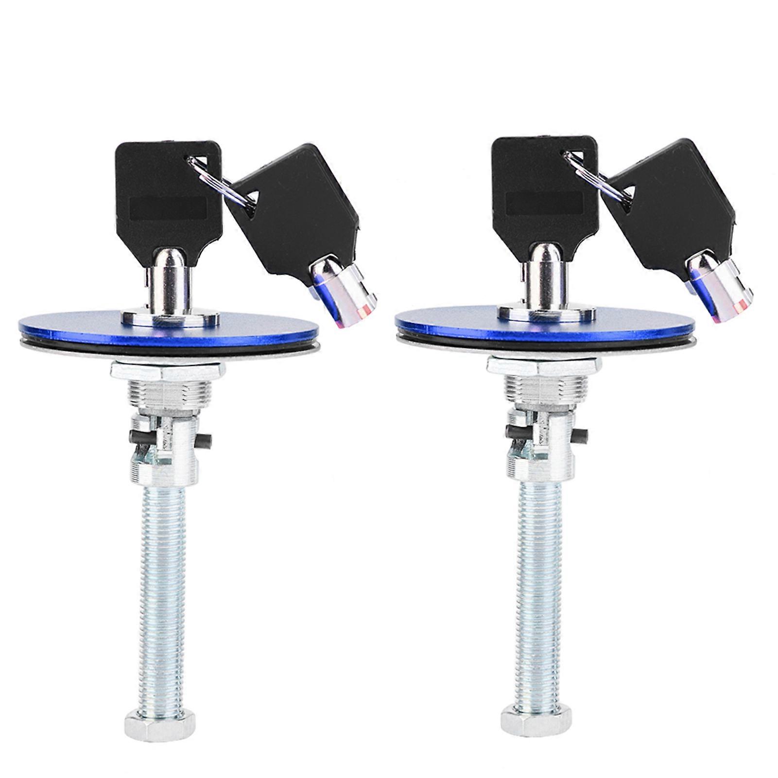 Car Universal Engine Hood Cover Lock Key Pin Kit Safety Latch Pin （Blue）