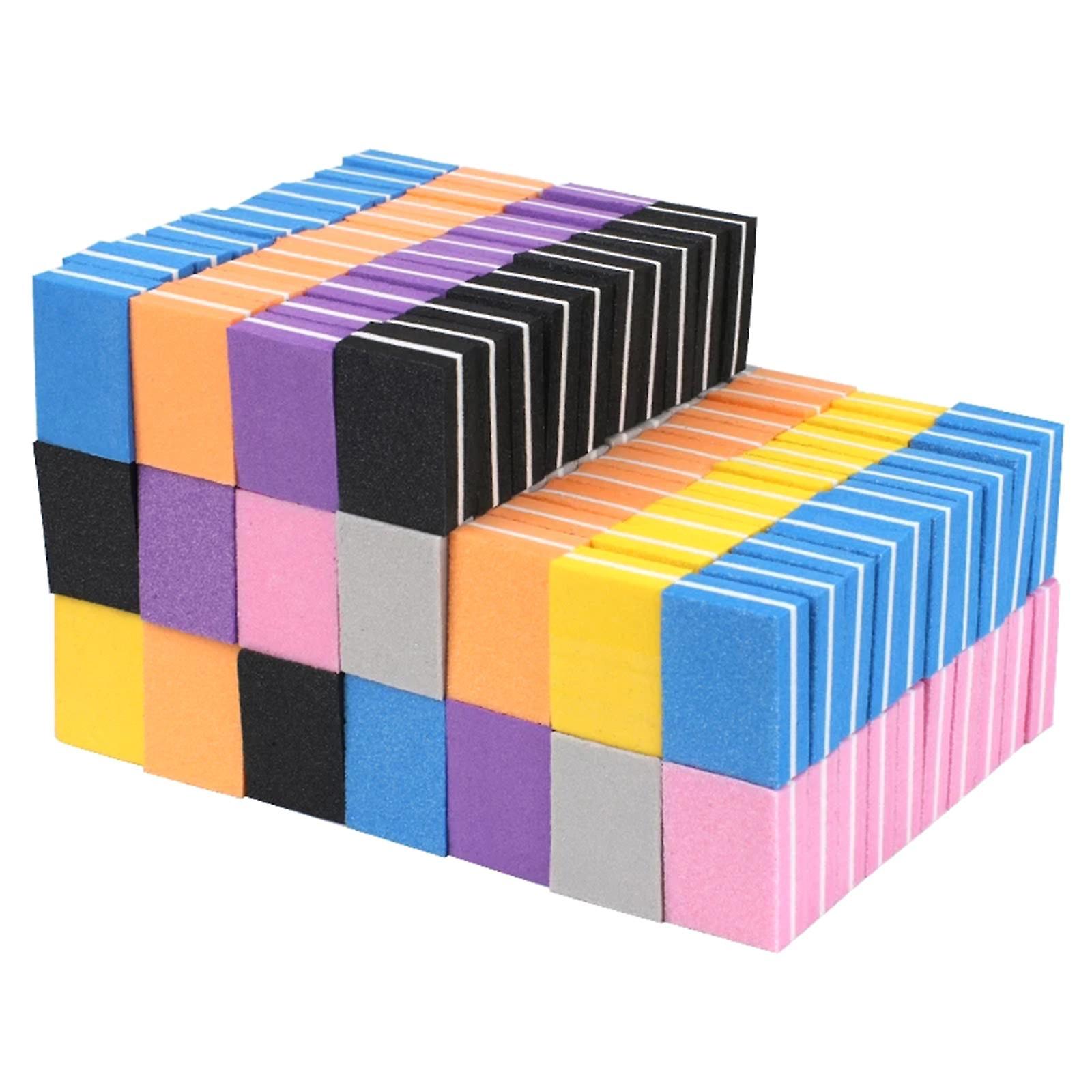 Set of 100 Nail Buffer Blocks Fingernails Sanding for Manicure Pedicure Tool