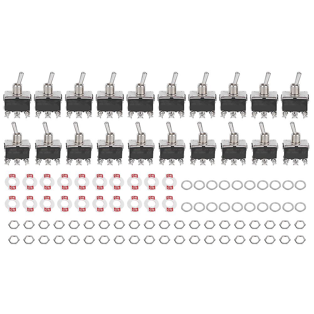 Toggle switch with LED light, 2-position on-off