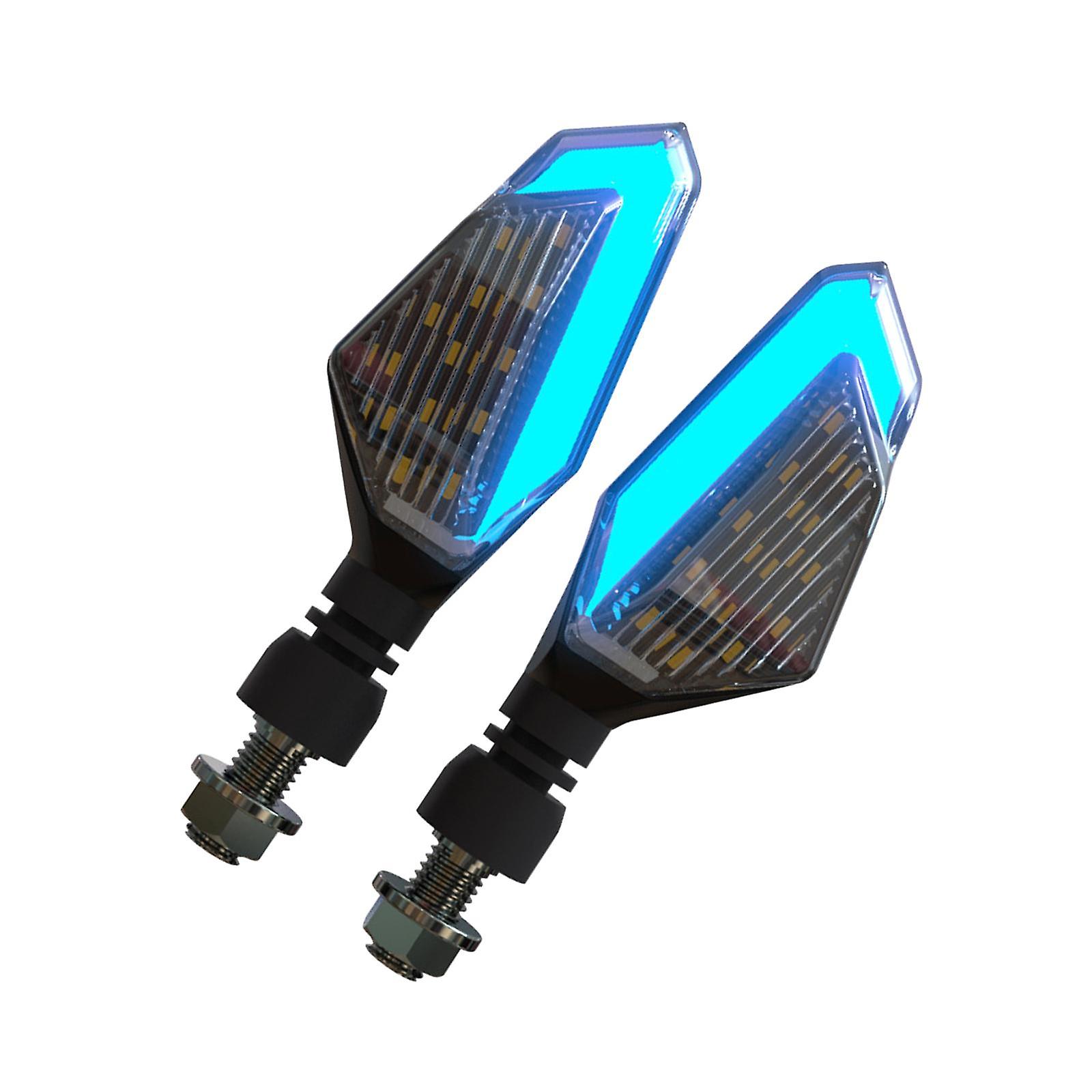 Motorcycle Turn Signal Light Cornering Lamp 12V Fits most Motorbikes Blue