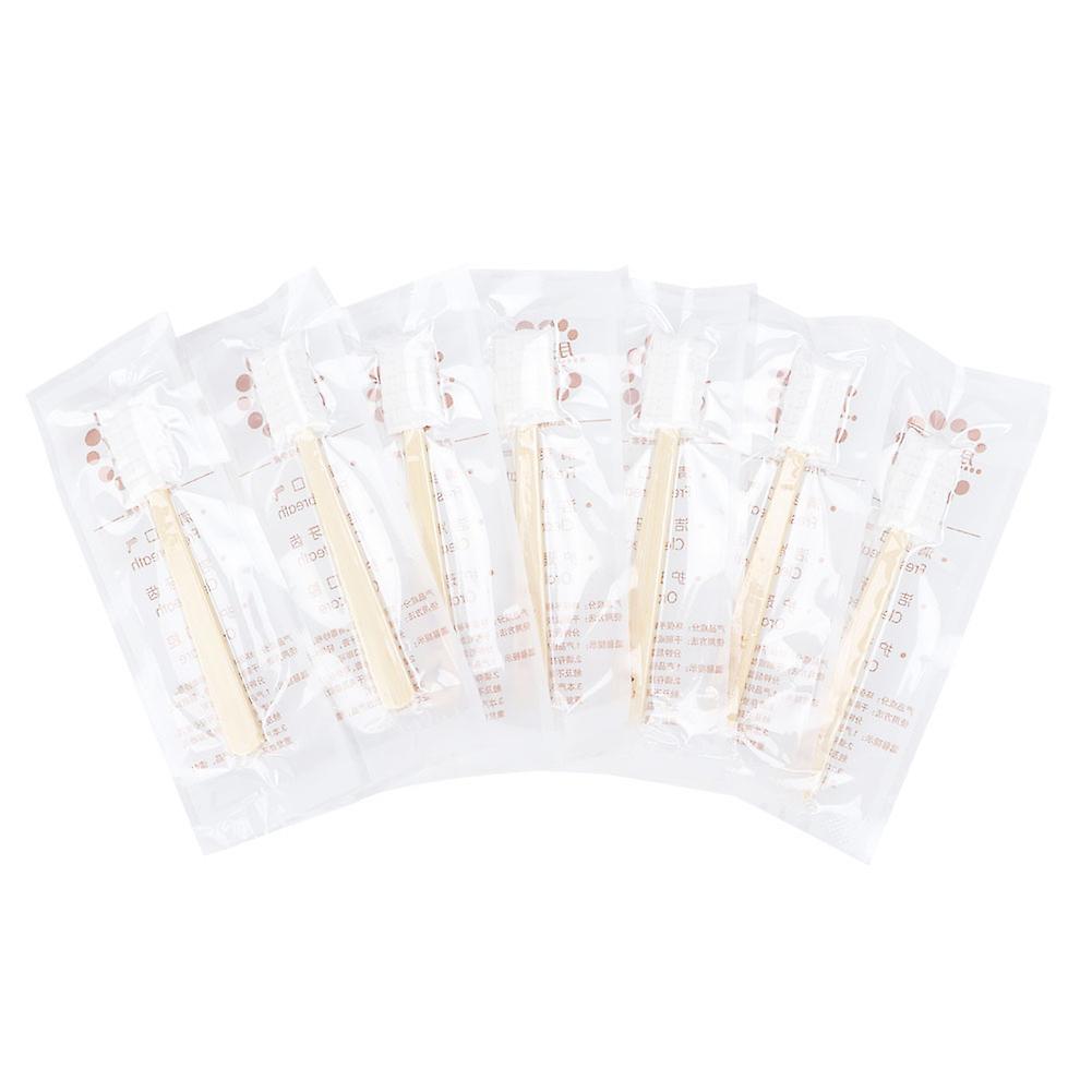 30pcs Disposable Bamboo Handle Maternity Gauze Toothbrush Mint