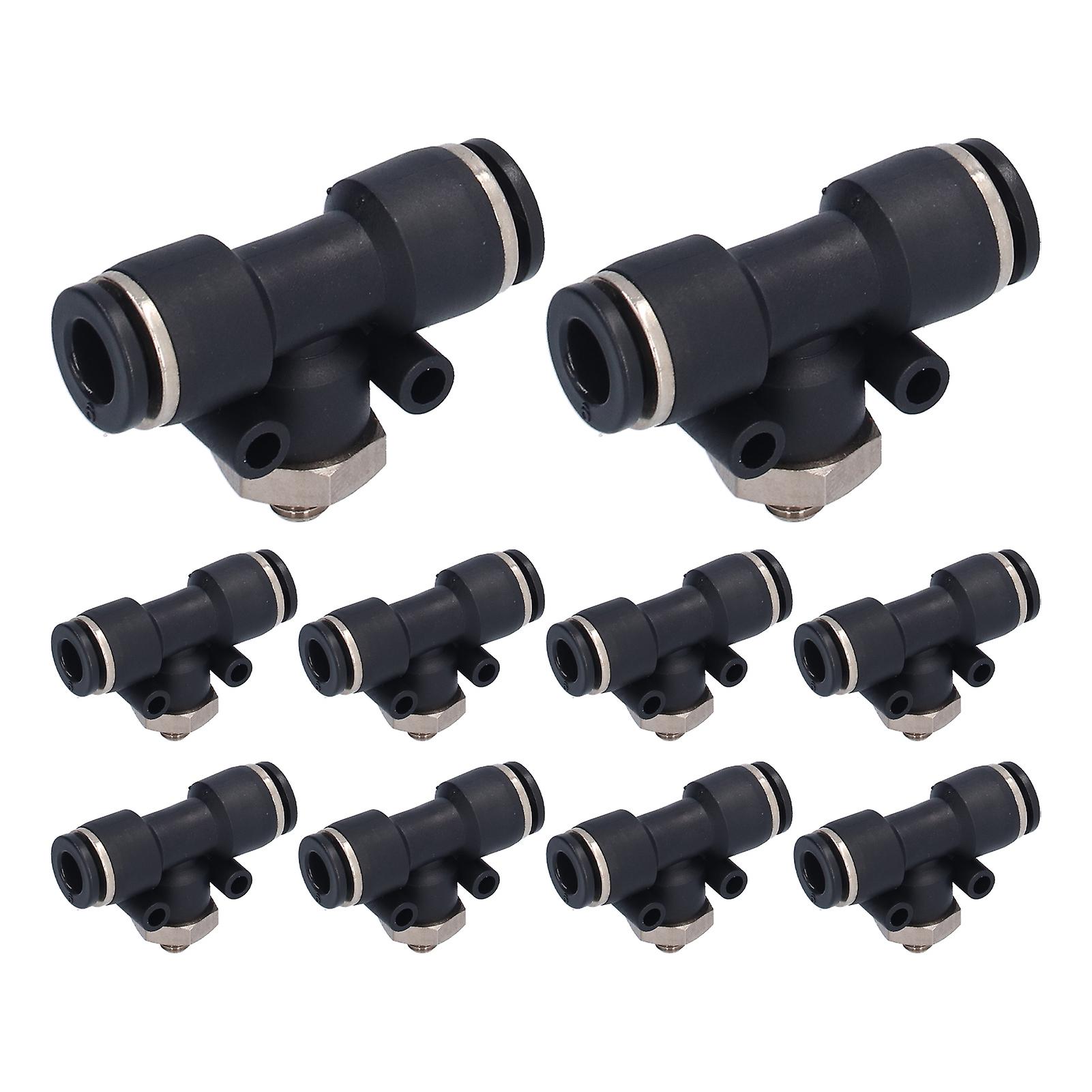 10pcs Pneumatic Tube Fitting Durable PVC External Thread Connection Accessories for Automation Equipment