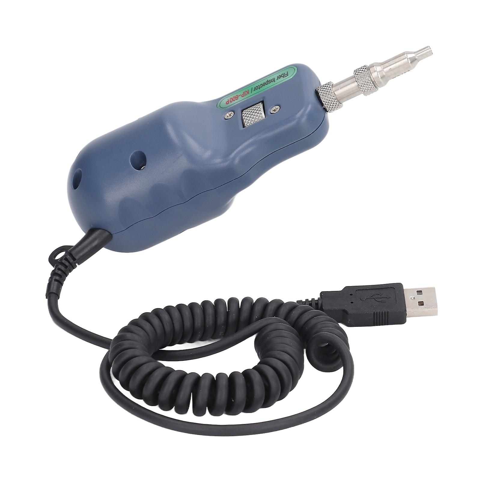 Fiber Inspection Probe USB Connection Handheld Optical Fiber End Face Detector 400X Magnification 
