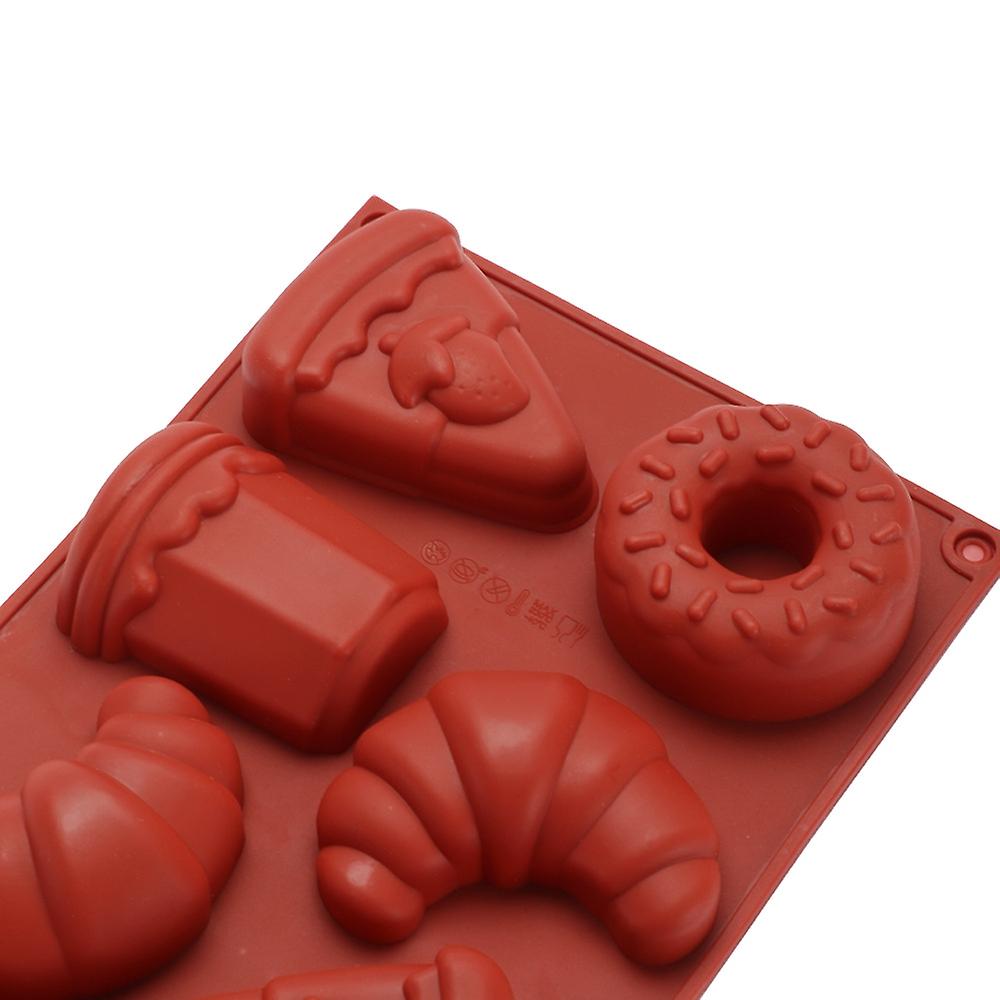 シリコンムースケーキモールド食品グレード 8 穴