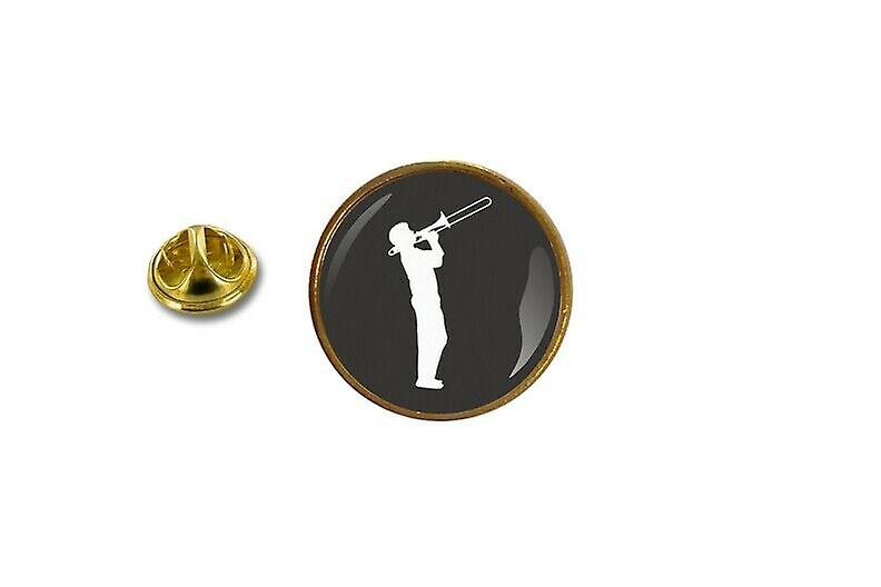 pine pine pine badge pin-apos;s metal with butterfly claws trumpet instrument music ref2