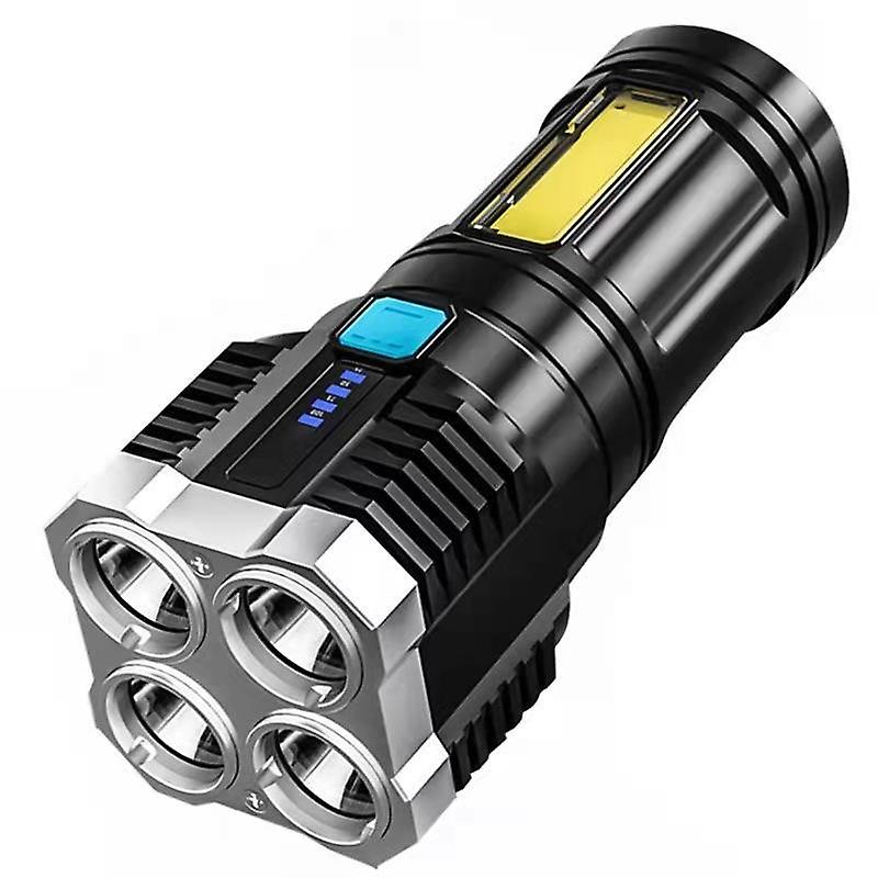 S03 SMD3030+COB Strong Light USB Rechargeable LED Flashlight