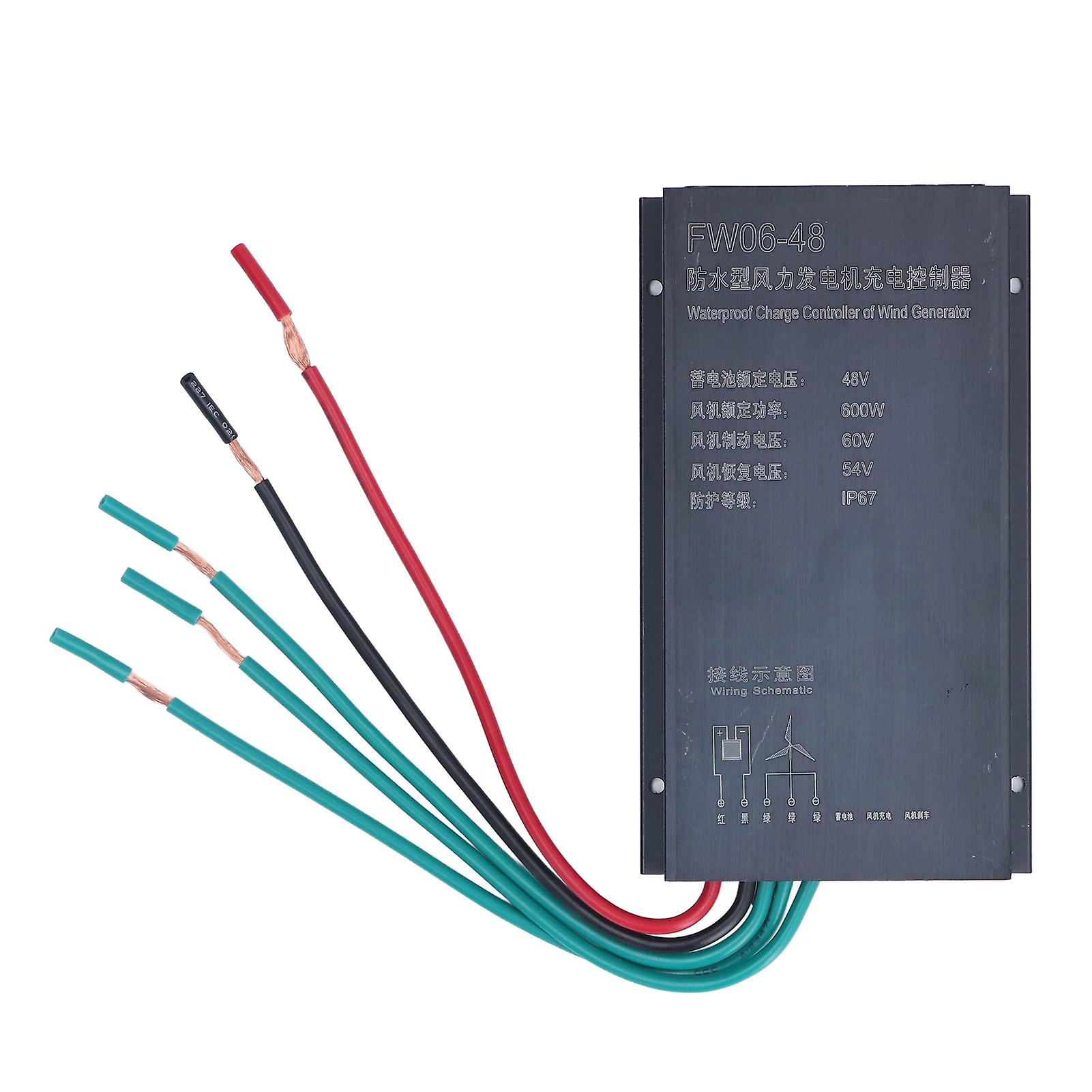 48V 600W Wind Charge Controller IP67 Waterproof Aluminum Alloy