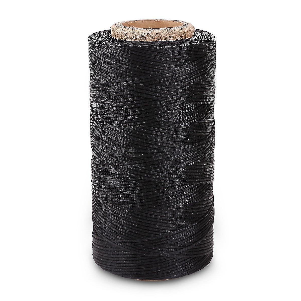 Flat Wax Wire Coil 260m Δερμάτινο Δέρμα Diy Diy Black-haoyi