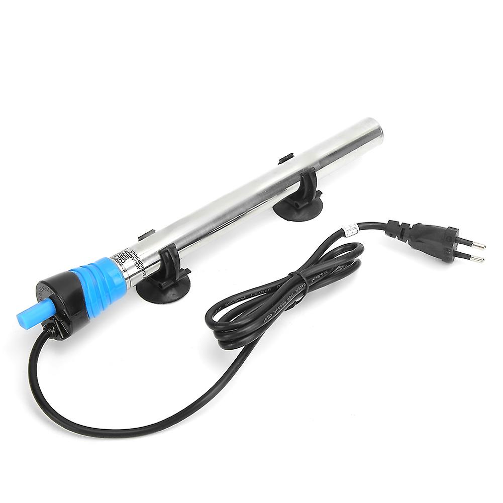 Stainless Steel Aquarium Heater with Suction Cup, Automatic Constant Temperature, 220-240V, 100W