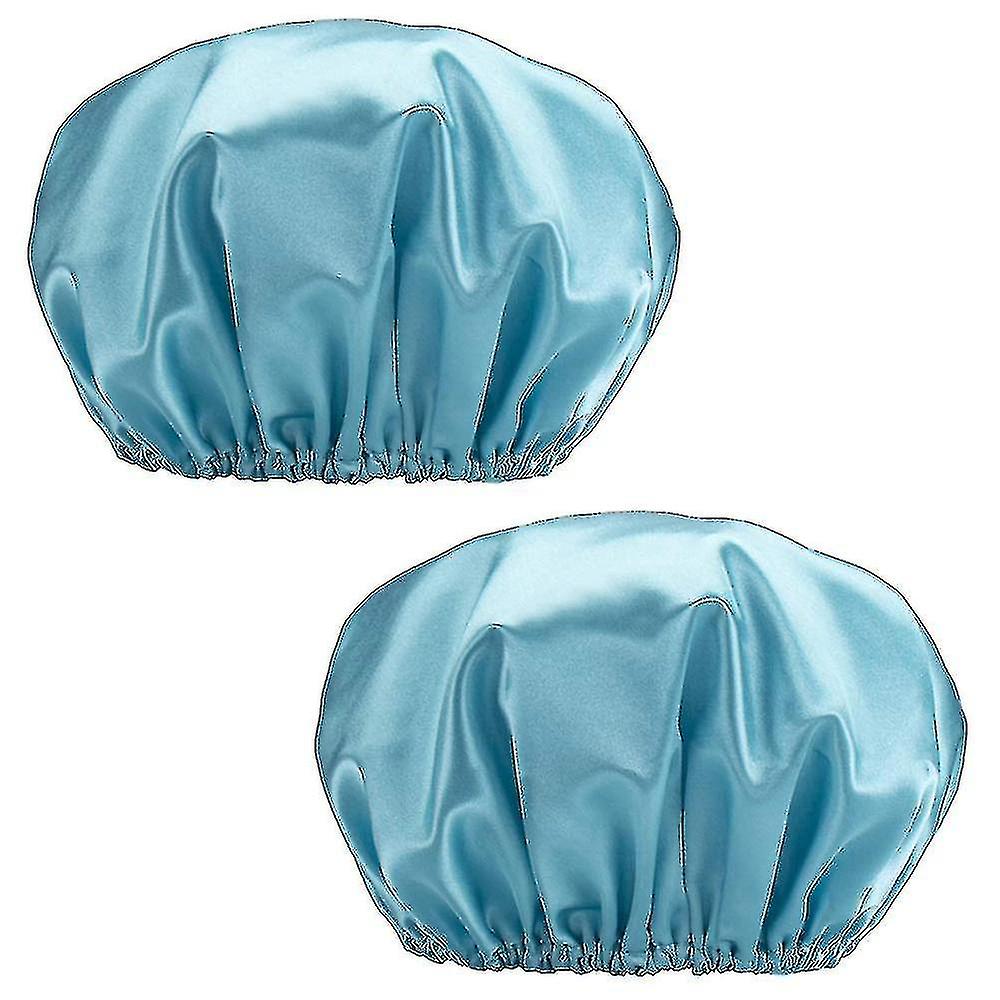 Reusable Double Layer Waterproof Shower Hair Bath Cap