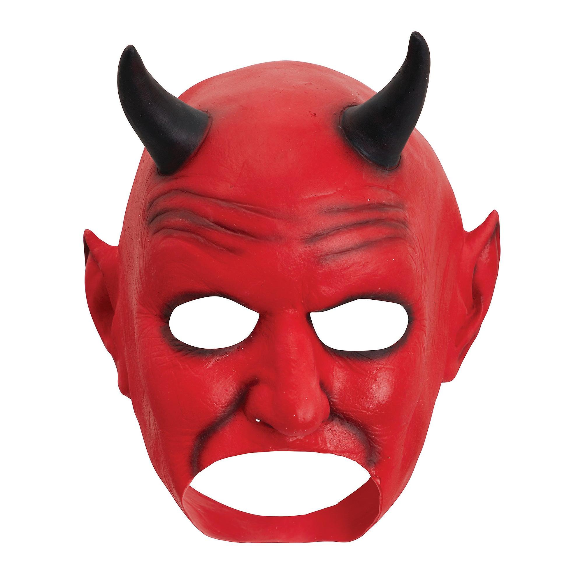 Devil Latex Mask Mouth Free Bm545
