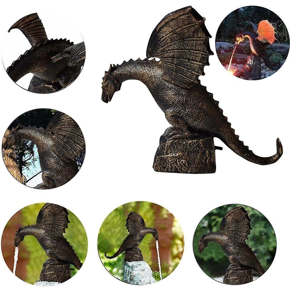Casting Fire-Breathing Dragon Sculpture Waterscape, Water Spray Dragon Pattern