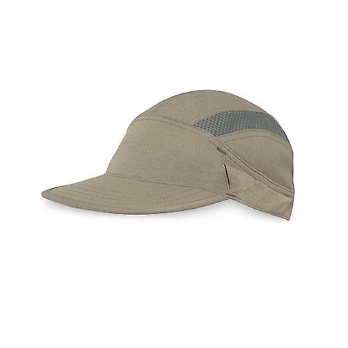 One Size Ultra Trail-keps i sand för soligt utomhus nylon-polyester UPF 50+