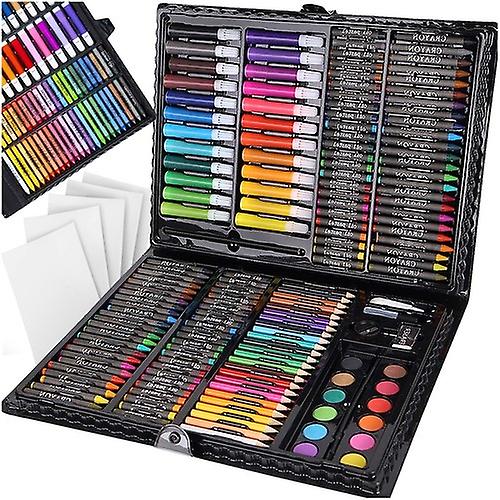 Suitcase painting set, Set of 169, black