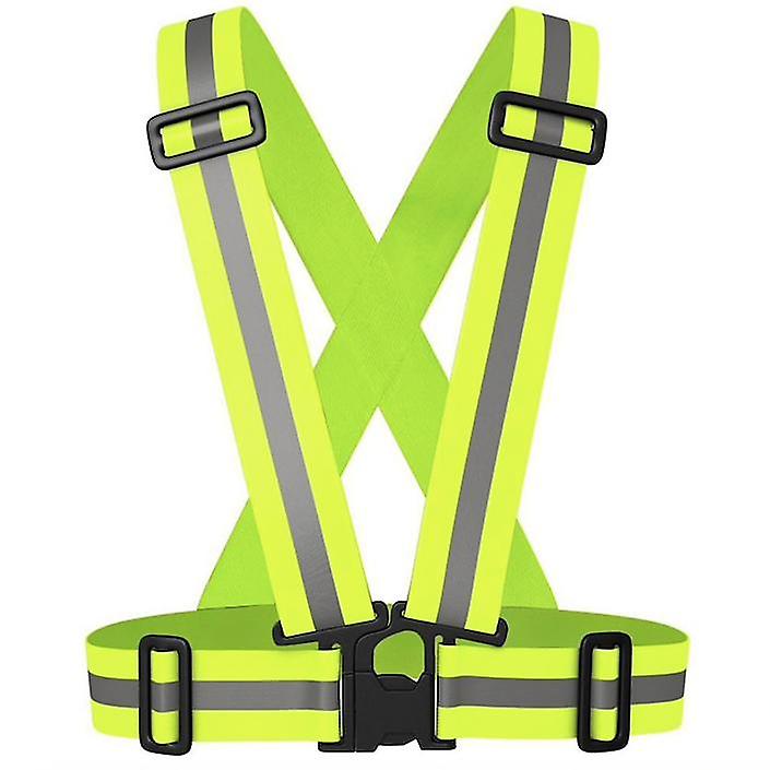 Arnés reflectante - Chaleco reflectante - Amarillo - Práctico y Duradero