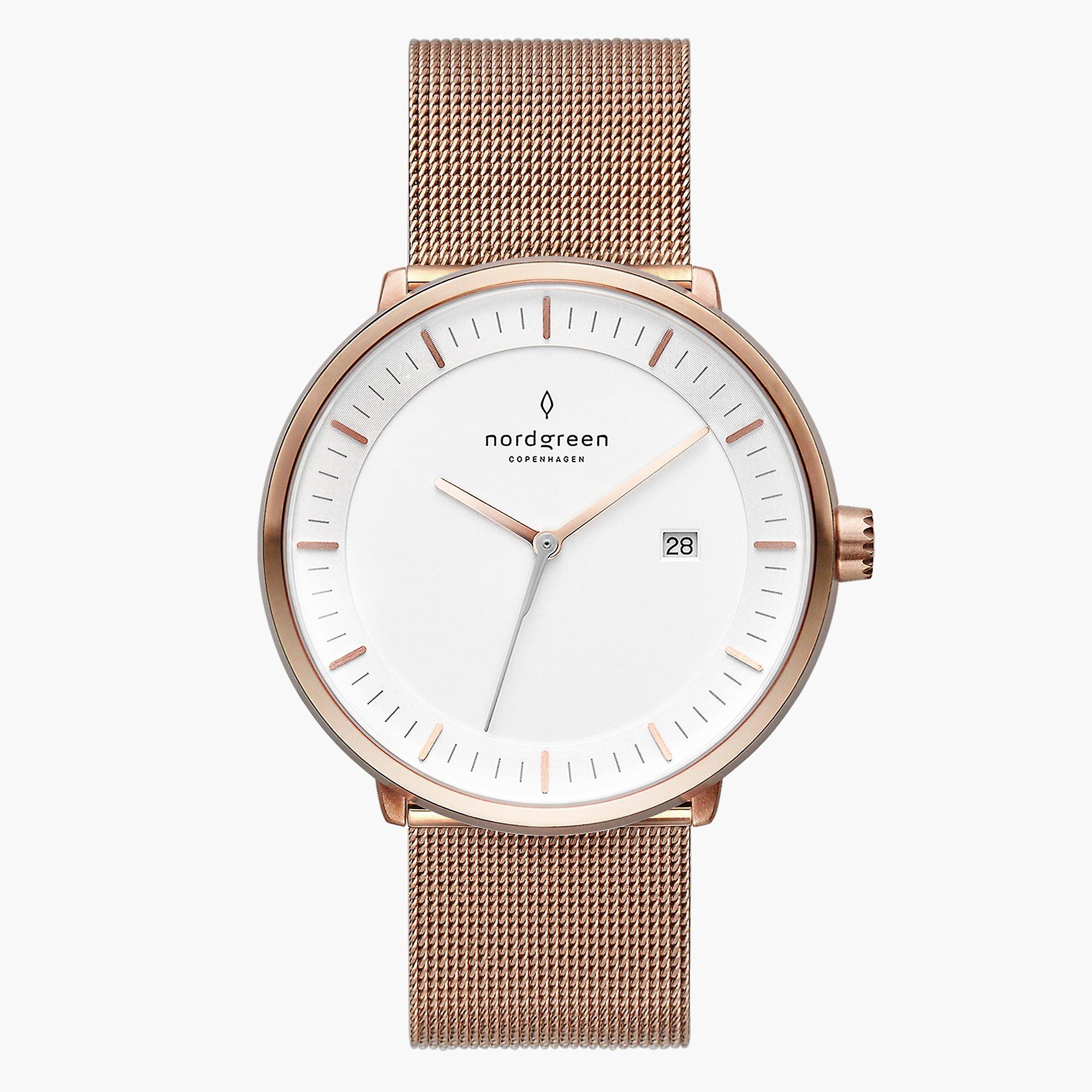 Nordgreen Ph36gomegoxx Alb Dial Gents Ceas analogic