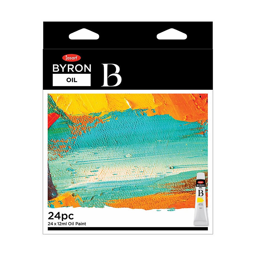Jasart Quality Byron Lightfast Vibrant Color Oil Paint Tube Set 12Ml Pack of 25
