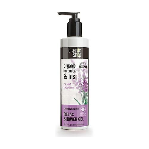 Organic Lavender and Iris Calming Shower Gel 280 ml of gel