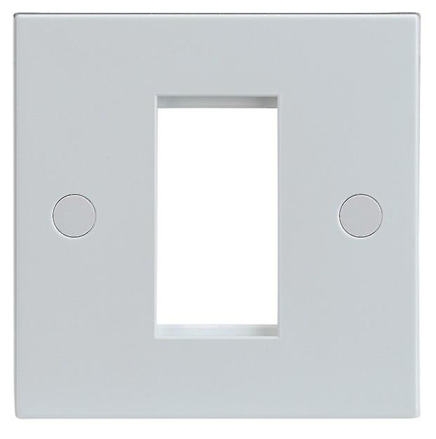 Knightsbridge 1G Modular Faceplate - White - NET1GWH