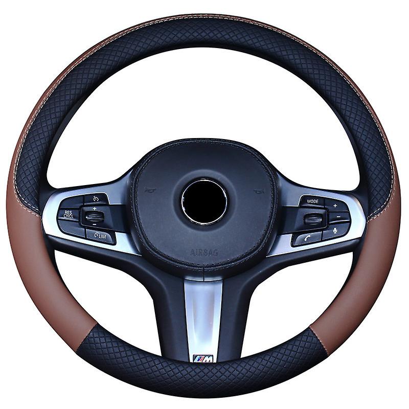 Steering Wheel Cover Ultra-thin Leather Cover Interior Accessories No Installation Tools Needed Multicolor
