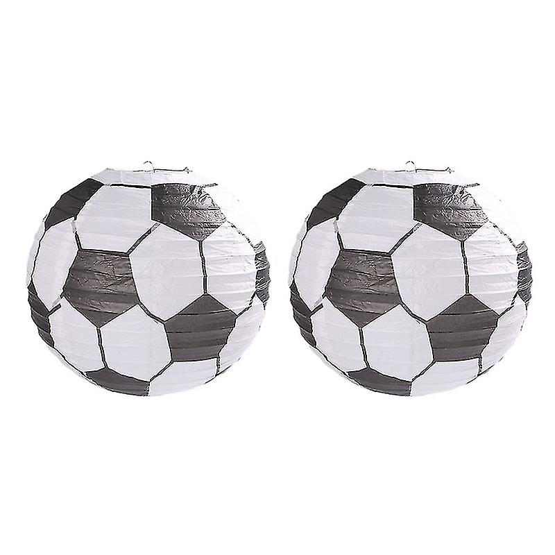 2pcs Football Shape Paper Lanterns