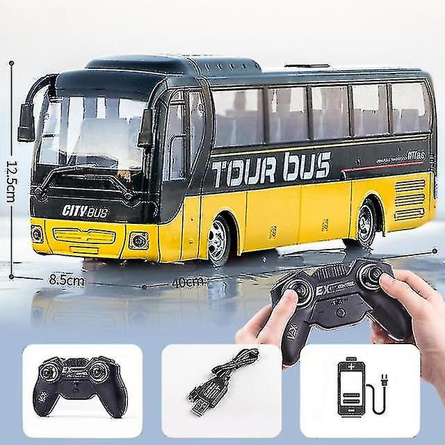 wireless Remote Control Bus With Light Simulation Electric Large Double-decker Bus Toys For Boys Children Toy Rc Car