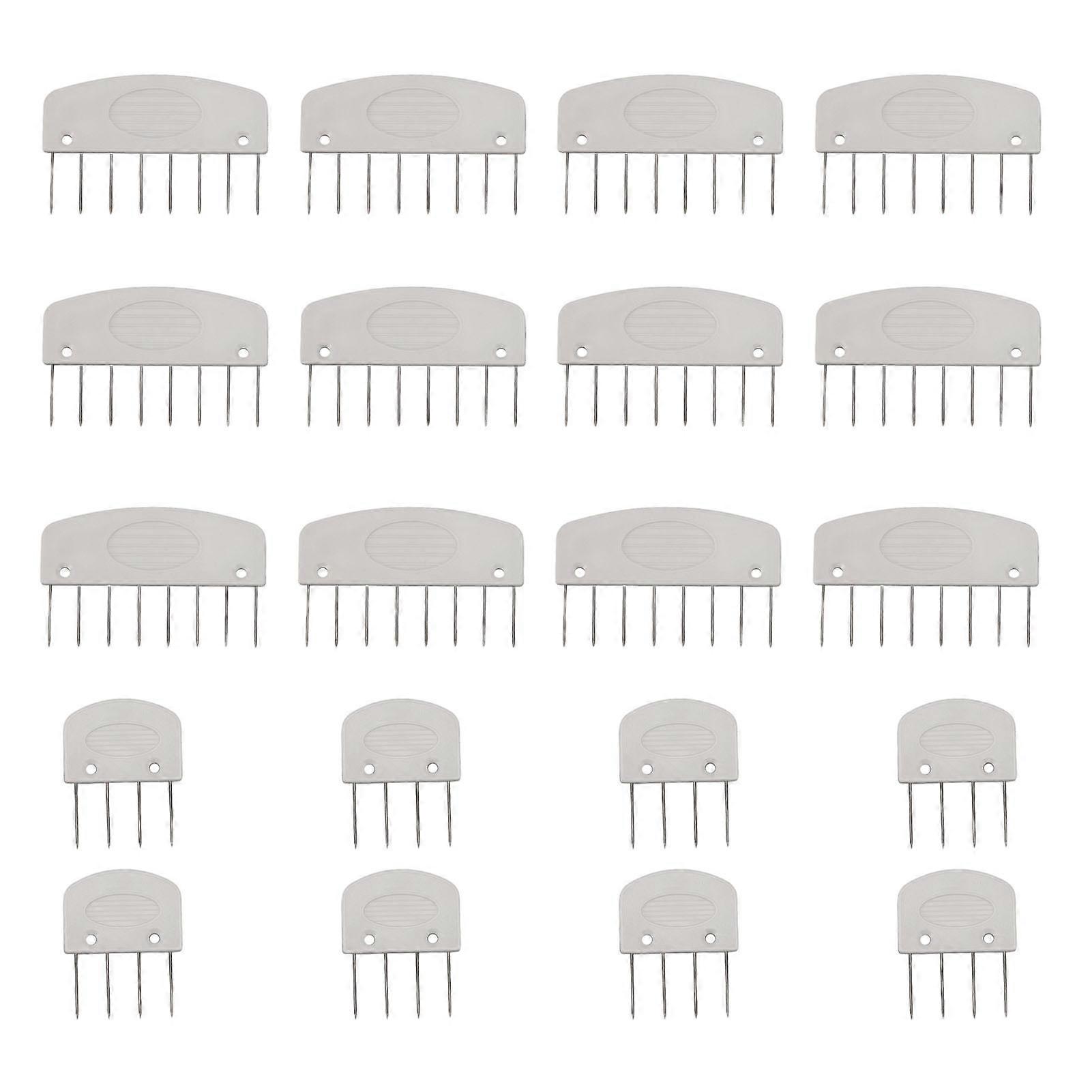 20Pcs Knit Blockers Pins Kit 4pin and 8pin Knit Blocking Combs for Blocking Knitting Crochet Sewing Lace Needlework Projects