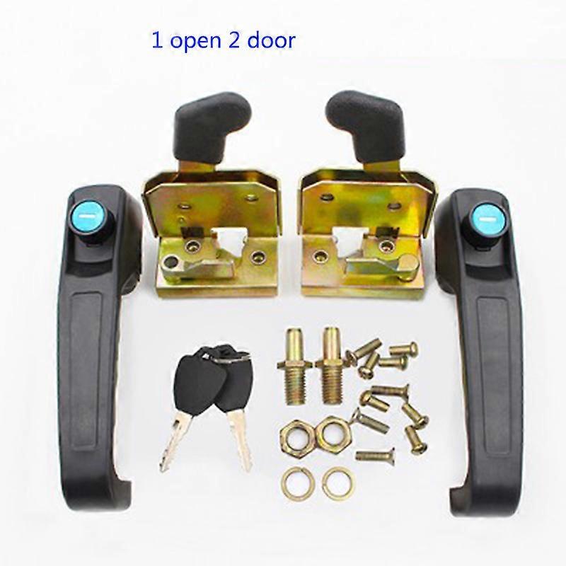 502 סוג אוניברסלי מלגזה טרקטור ציוד כבד מנעול מתכת ידית דלת הובלה כבדה כלי רכב הנדסה אוטומטי