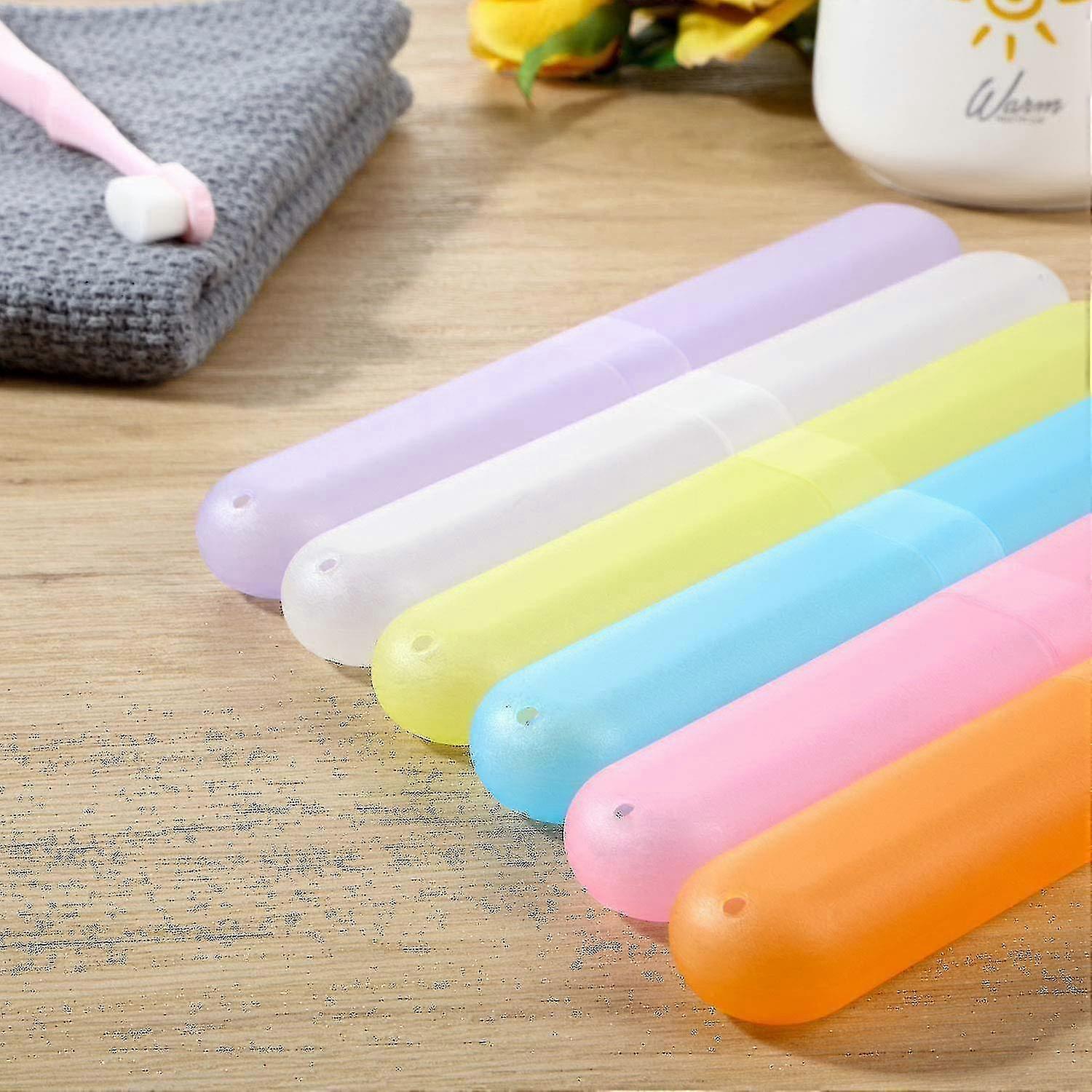 20 delar resetandborstefodral, bärbar tandborsteförvaring