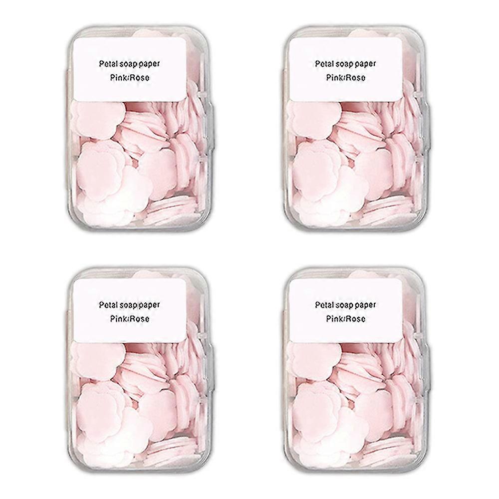 400 Soap Sheets, Portable and Dissolvable Soap Paper Sheets for Hand Washing and Cleaning(4 Box Set)