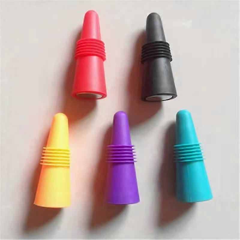 Bottle Stoppers, Set Of 5, Om